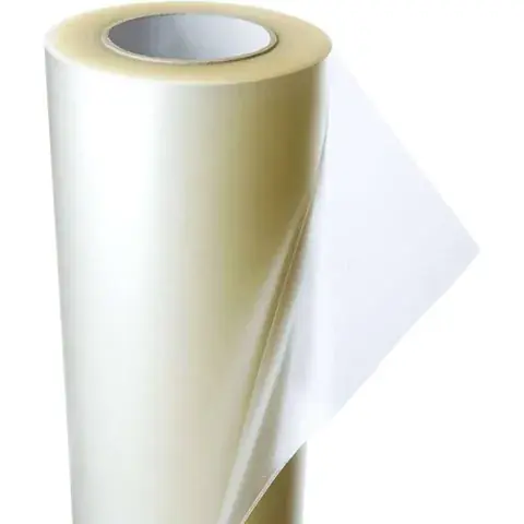 Flock tape, 25 m x 750 mm, used as a transfer/application tape for flock or textile-transfer work